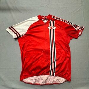 Pearl Izumi Red and White Cycling Jersey XXL
